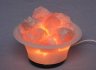 Schalenlampe Rosa-Quarzbrocken
